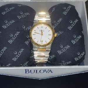 Two toned womens Bulova watch